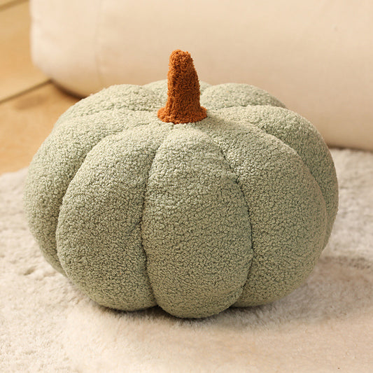Image of light green 2-pcs 30cm creative plush pumpkin pillow for sofa, window seat & living room decoration  ideal for luxury casual home interiors