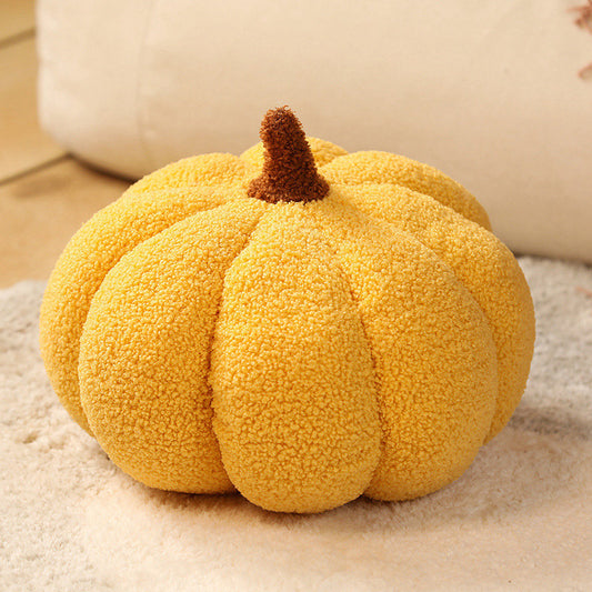 Image of yellow 2-pcs 30cm creative plush pumpkin pillow for sofa, window seat & living room decoration  ideal for luxury casual home interiors