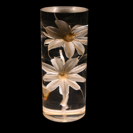 Image of daisy eternal flower acrylic table lamp - color-changing led, usb rechargeable, touch control  ideal for luxury casual home interiors