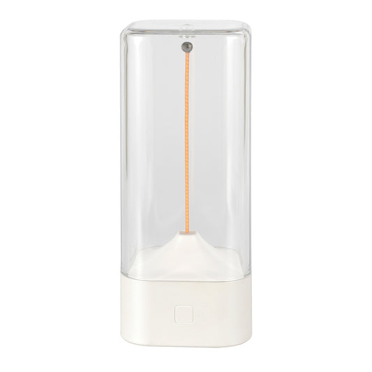 Image of white portable magnetic table lamp with bendable led - usb-c rechargeable  ideal for luxury casual home interiors