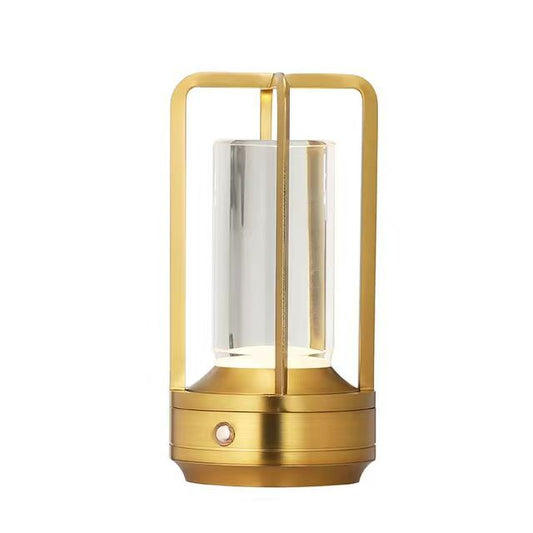 Image of cross-shaped led table lamp - gold touch button with usb charging  available at The Epic Shop