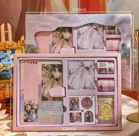 Image of sea of essar vintage hand account gift box set - complete notebook kit for students and festivals  suitable for aged care, corporate offices, and commercial settings