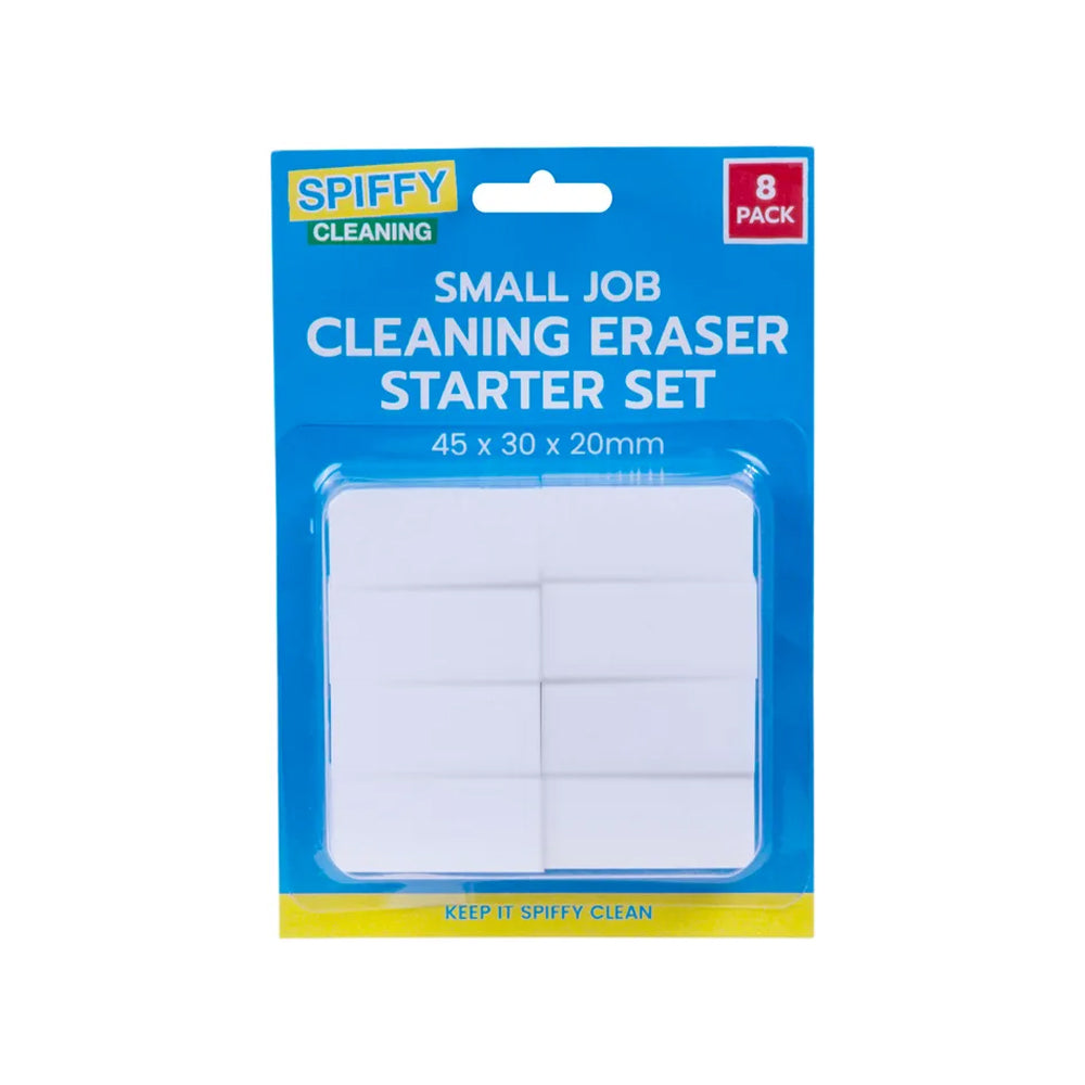 Image of small job cleaning eraser 8pk  suitable for aged care, corporate offices, and commercial settings