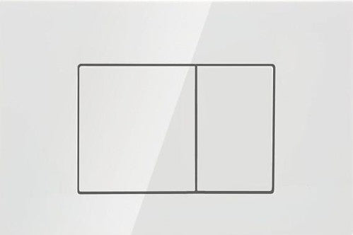 Image of r&t standard cisterns push plates - square white  available at The Epic Shop